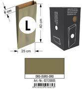 SOBRE KRAFT L 25+6X40 ORO CAJA 250 UNIDADES GRANEL | 250 UNIDADES | (ANDINA)